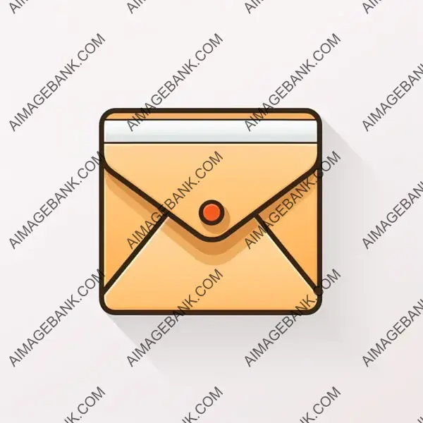 Minimalistic Linear Mail Icon: Vector Illustration