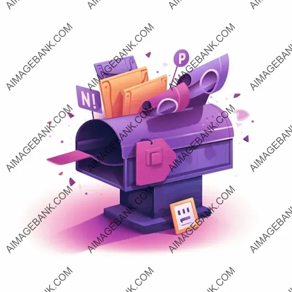 Mailbox Stack: Detailed Vector Illustration