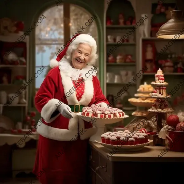 Festive Mrs. Claus: Sharing Christmas Spirit