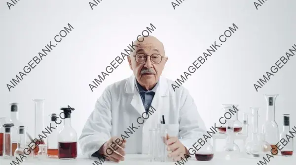 A Life of Discovery: Elderly Male Chemist in His Element