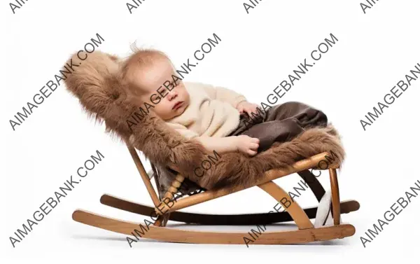 Sweet Dreams: Baby Dozing Off in a Comforting Rocking Chair