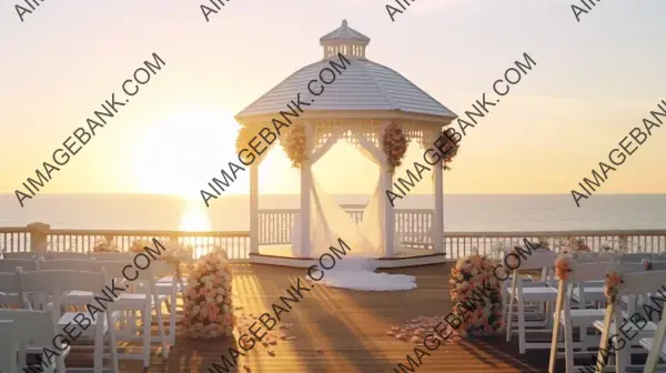 Charming Beachfront Gazebo Wedding Ceremony by the Sea