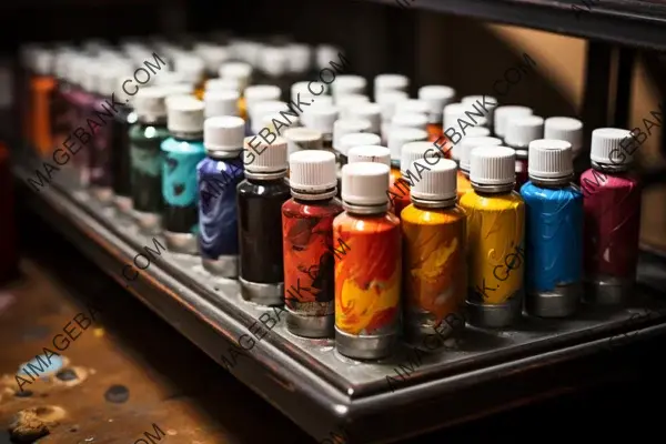 The Art of Creation: Close-Up of Oil Paint Tubes