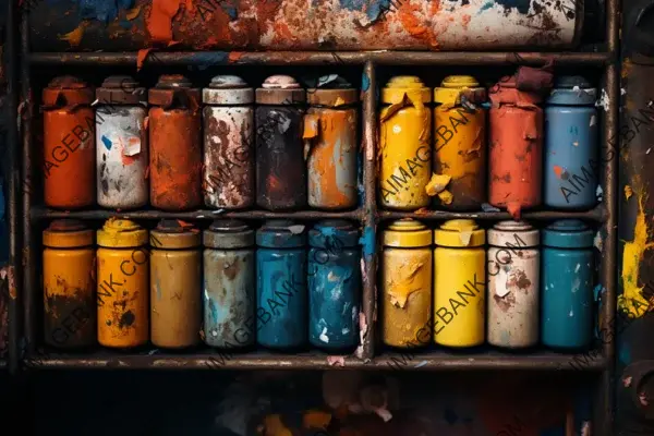 Palette of Inspiration: Close-Up of Oil Paint Tubes