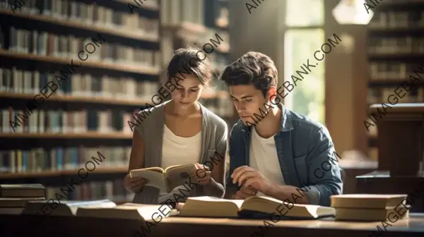 Bookworm Couple: Reading Together in Cozy Togetherness