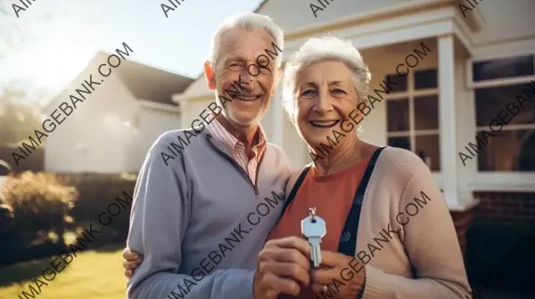 Happy Together: Elderly Married Couple&#8217;s Smiles Shine Bright