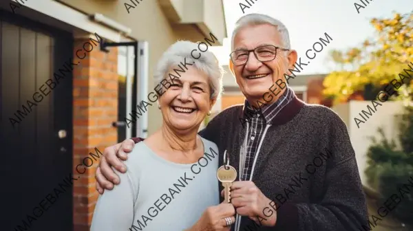 Eternal Happiness: Elderly Married Couple&#8217;s Joyful and Heartfelt Smiles