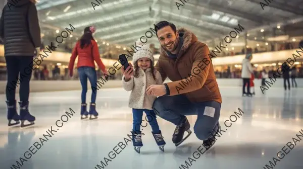 Family Enjoying Ice Skating: Capturing Moments of Joy