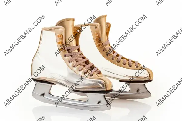 Ice Skates Isolated on White Background