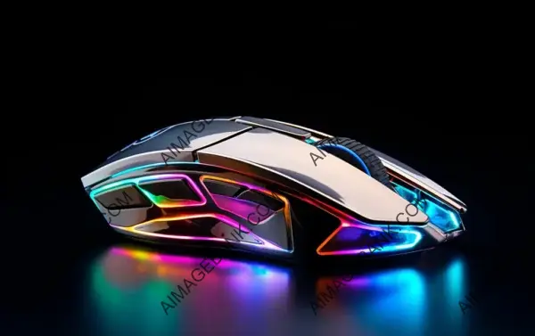 High-Quality RGB Laptop and Mouse Illustration