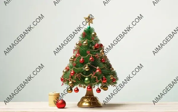 High-Quality Mini Christmas Tree Illustration