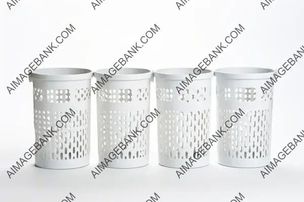 Set of Trash Cans for Waste Disposal