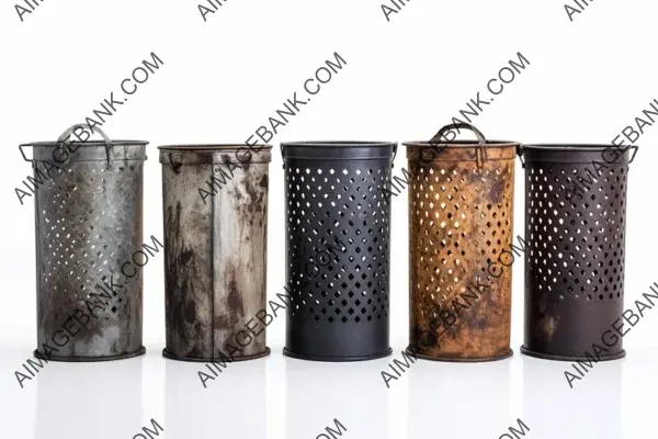 High-Quality Trash Cans Illustration