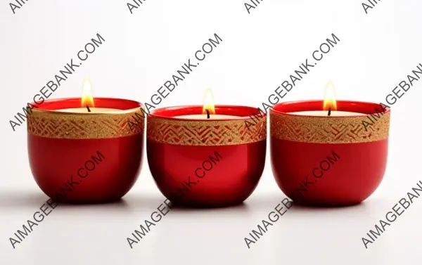 High-Quality Christmas Candle Holder Illustration