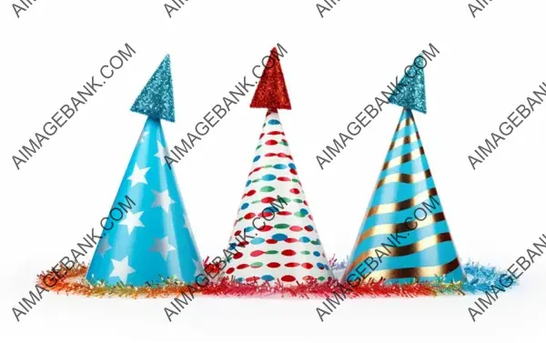 Festive Party Hats and Streamers for New Year&#8217;s Celebrations