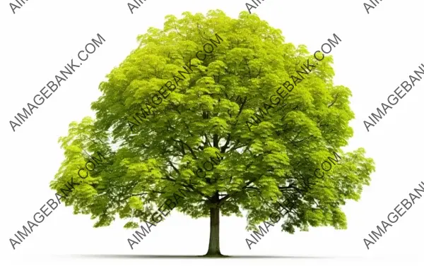 Graceful Beech Tree with Vibrant Green Leaves: Nature&#8217;s Beauty