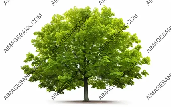 Nature&#8217;s Brilliance: A Vibrant Sycamore Tree with Broad Green Leaves