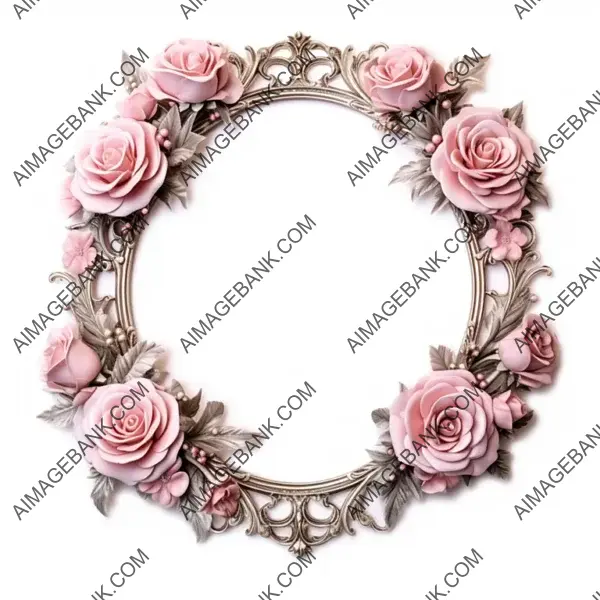 Ornate Empty Victorian Frame with Subtle Decorations