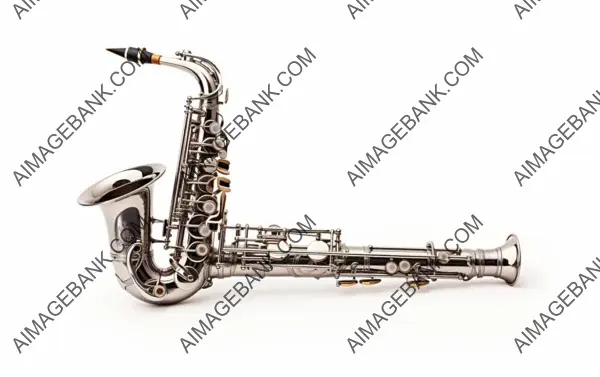 Isolated Oboe with White Background