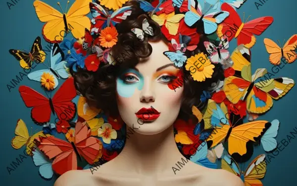 Butterfly Fantasy: Surreal Woman&#8217;s Portrait