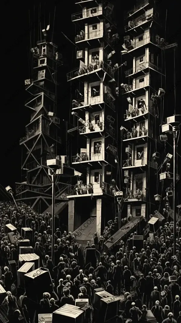 A Franse Mase Spectacle: Towering Zombie Rave Speakers