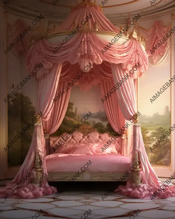 Pink and White Canopy Bed: Adding Elegance to the Bedroom