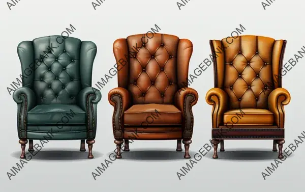 Contemporary Armchair Set with Transparency