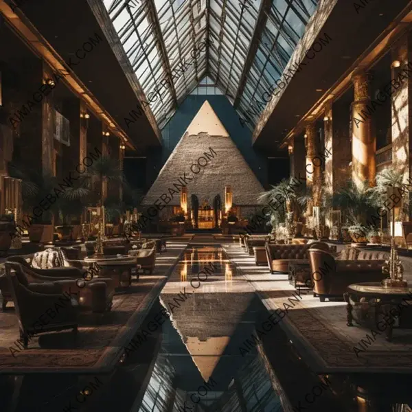 Egyptian Pyramid Interior: Luxurious Design