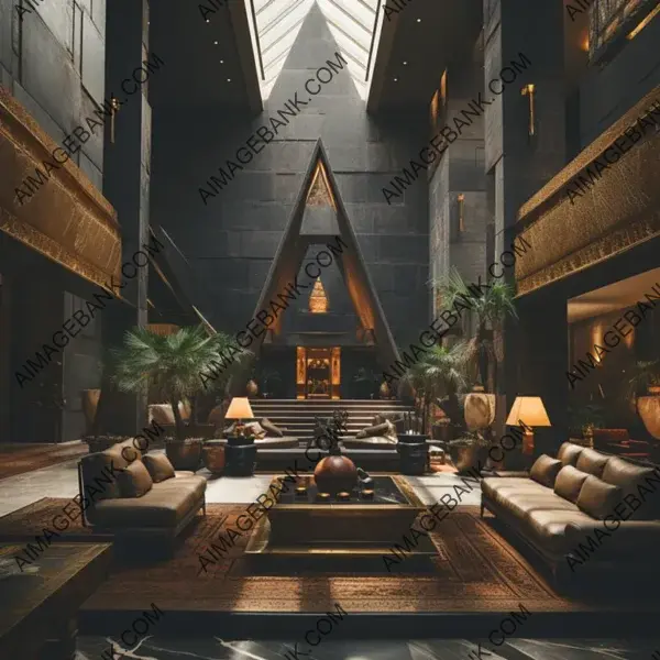 Interior of an Egyptian Pyramid: Luxury