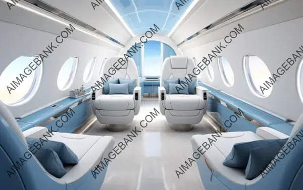 Luxury Interiors of a Private Jet