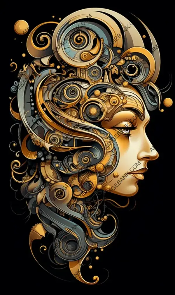 Futuristic Spiral Vector Design: Funky and Creative