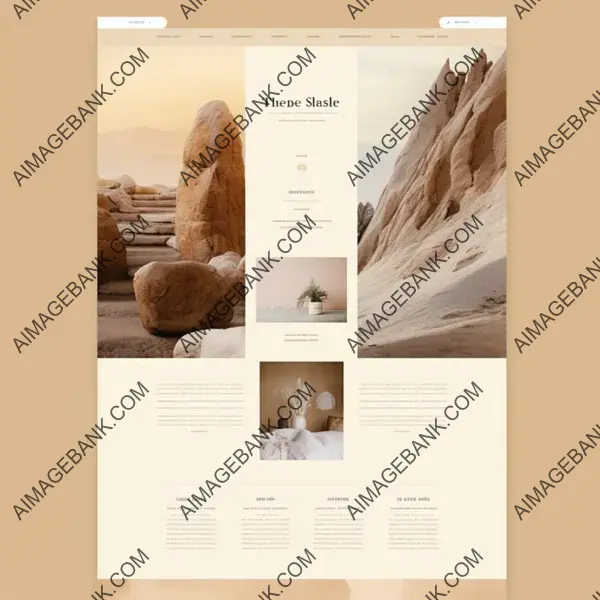 Website Design in Earthy Tones