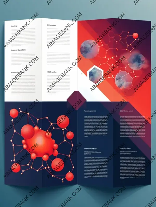 Brochure with Molecule Background