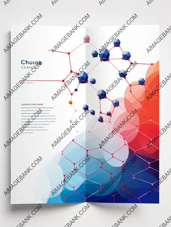 Creative Brochure with Molecule Theme