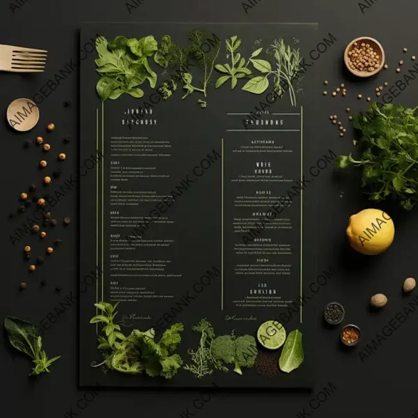 Healthy and Tasty Restaurant Menu Design