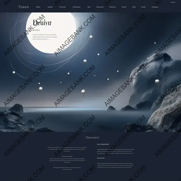Dreamy Minimalistic Website Layout