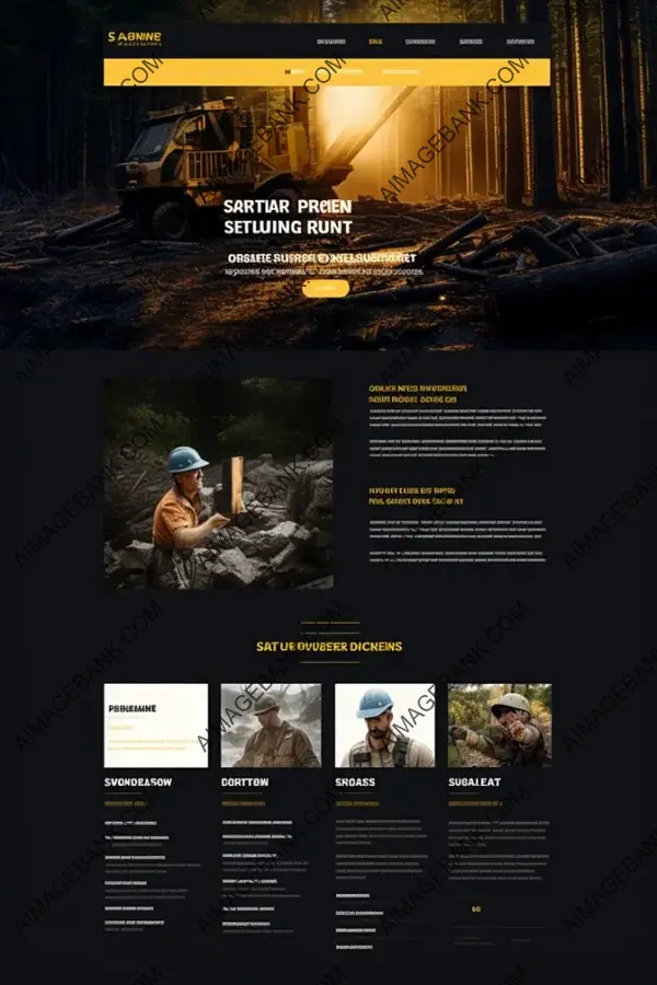 Modern Web Homepage for Sawmilling Timber Business