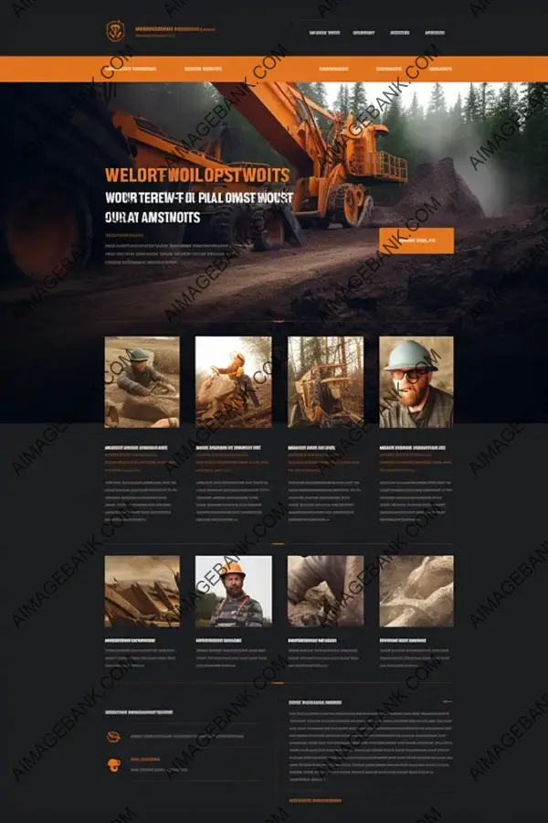 Modern Web Homepage &#8211; Timber Industry Focus