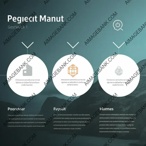 Project Management Slide with a Simple Layout