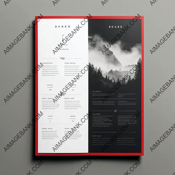 Sleek Menu Design with High-Quality Product Presentation