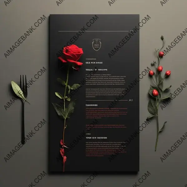 Slick Menu Design with High-Quality Product Presentation