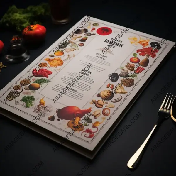 High-Quality Menu Design on Premium Paper