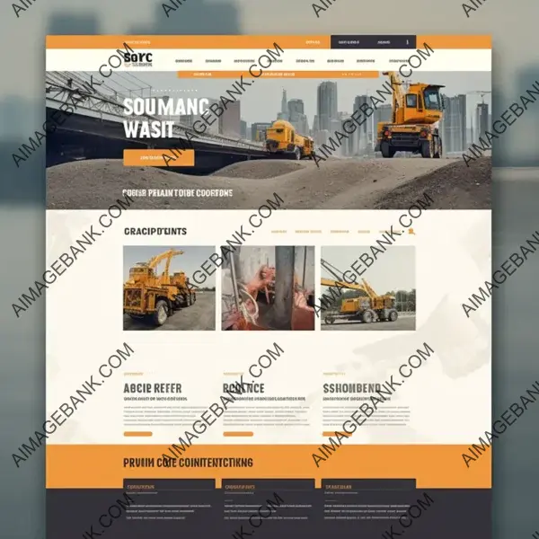 Three-Section Landing Page with Concrete Flooring