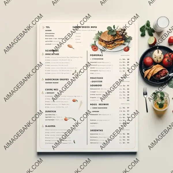 Zoom Restaurant Menu with Detailed Food Descriptions