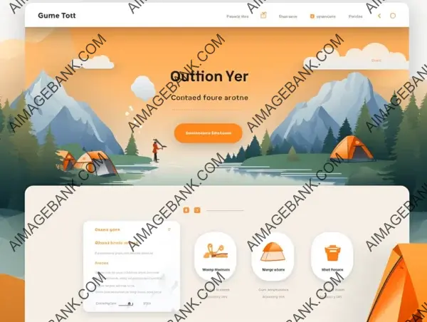 Stunning UI Design for Camping Interface