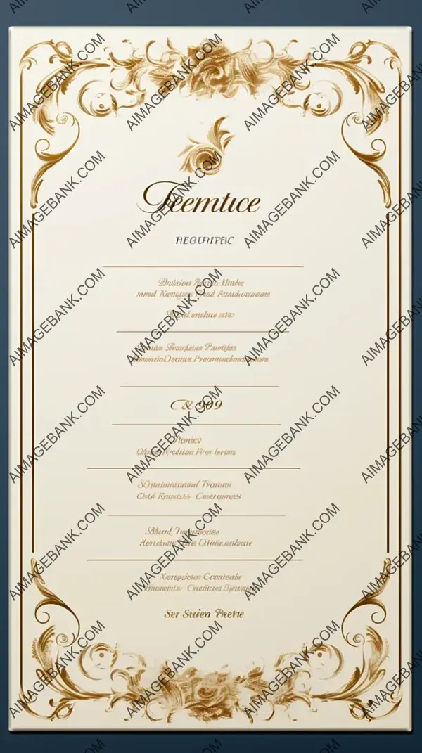 Menu List Page with Elegant Design