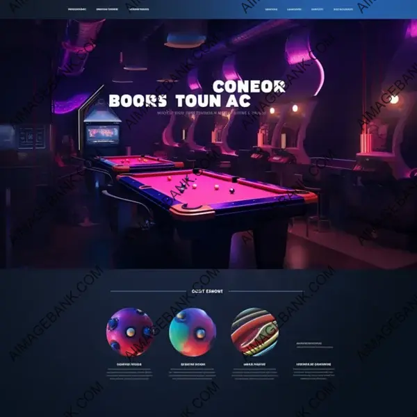 Modern Landing Page for Arcade Machines and Billiards