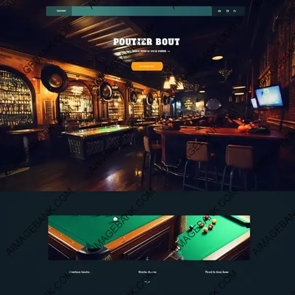 Billiards and Arcade Machines Modern Landing Page