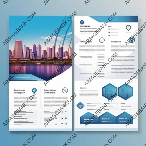 A4 Booklets and Brochures Backcover Template