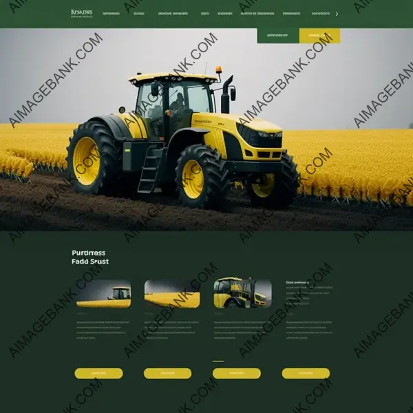 Modern Website for Agricultural Machinery Sales with Beautiful Design